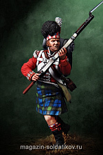 Сборная миниатюра из металла Шотландский пехотинец, 1812 - 1815 (54 мм) Soldiers of Fortune - фото
