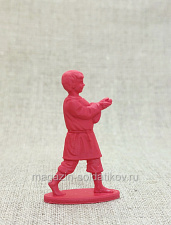 Солдатики из пластика Мальчик играющий в бабки 1 (красный), Воины и битвы - фото