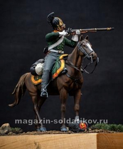 Сборная миниатюра из смолы Русский драгун, 1812 г. 54 мм, Chronos miniatures (CHM-54190) (CHM-54190)