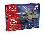 Сборная модель из пластика ИТ Танк War Thunder: M1A1 ABRAMS (1/35) Italeri - фото