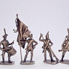 Русская пехота, 1812 г., часть №1 (латунь) 6 шт, 40 мм, Солдатики Публия (PTS-4047Л) (PTS-4047Л)