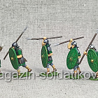 Солдатики из пластика Римские ауксиларии - набор 10 шт., Звезда (566-111) (566-111)