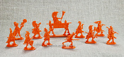 Ацтеки. Царское шествие. (11шт., пластик, оранжевый), 54 мм, Воины и Битвы - фото