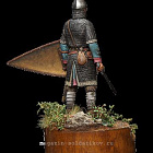 Сборная миниатюра из смолы Нормандский рыцарь, 54 мм, V&V Miniatures