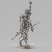 Сборная миниатюра из металла Вольтижёр легкой пехоты, в рассыпном строю, Франция 1806-1813 гг, 28 мм, Аванпост - фото