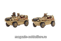 Сборная модель из пластика Schwimmwagen (x4) (15мм) Flames of War (GE411) (GE411)