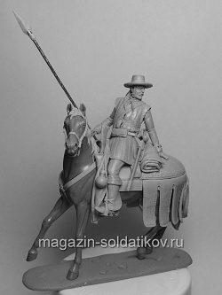 Сборная миниатюра из смолы Драгун Испанской Колониальной Пограничной Жандармерии, 54 мм, Chronos miniatures (CHM-54377) (CHM-54377)