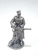 Миниатюра из олова 852 РТ Казак 3 (Белая гвардия), 54 мм, Ратник - фото