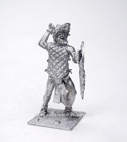 Миниатюра из олова Воин - крокодил, 54 мм, Магазин Солдатики