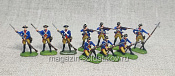 Солдатики из пластика в росписи Прусские мушкетеры, набор 10 шт., Семилетняя война, Revell - фото