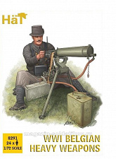 Солдатики из пластика WWI Belgian Heavy Weapons (1:72) Hat - фото