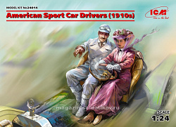 Сборная модель из пластика Американские автоспортсмены (1910-е г.) 1:24, ICM (24014) (24014)