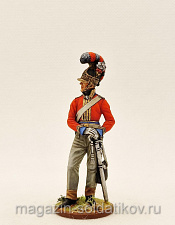 Миниатюра из олова Рядовой тяжелой кавалерии. Великобритания, 1810-15 гг, Студия Большой полк - фото