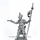 Миниатюра из олова Старший сержант, 2-й орлоносец линейного полка. Франция, 1812-15 гг. 54 мм EK Castings