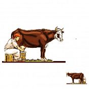 Волшебная фанера Коровы, телята, Корова 2, Воины и битвы - фото