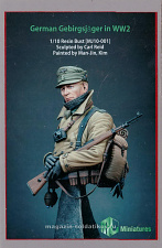 Бюст из смолы MJ10-001 German Gebirgsjager MJ Miniatures 1:10 - фото
