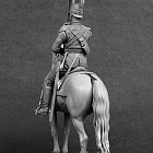 Сборная миниатюра из смолы Офицер саксонского кирасирского полка фон Цастрова, 1810-13 г 54 мм, Chronos miniatures