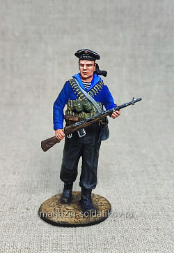 Миниатюра из олова Матрос Черноморского флота 1941-43 гг., 54 мм, Студия Большой полк (ИЛ2456.14.01.54) (ИЛ2456.14.01.54 )