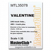 MTL-35078 Металлические траки для Valentine / Bishop 1/35 MasterClub