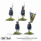 Сборные фигуры из пластика Набор миниатюр Prussian Landwehr Regiment (plastic/metal), 28 мм Warlord (302012501) (302012501)