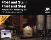70150 Набор модельных красок : Rust and Steel Effects ACES CAMO Vallejo