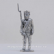 Сборная миниатюра из металла Унтер-офицер мушкетерского полка 1808-1812 гг, 28 мм, Аванпост - фото