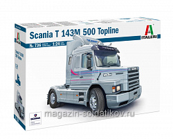 Сборная модель из пластика ИТ Грузовой автомобиль SCANIA T143 M 500 TOPLINE (1/24) Italeri (0736) (0736)