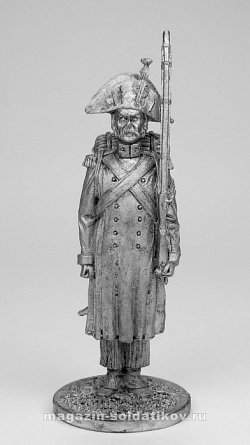 Миниатюра из олова Гренадер Императорской Гвардии в походной форме. Франция, 1807 г. EK Castings