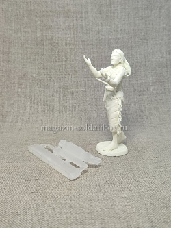 Сборная миниатюра из смолы Индианка, провожающая воина 1/24 Alex-Moscow (AM259) (AM259)