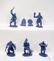 Солдатики из пластика Рыцари и сержанты (фиолетовый цвет), 1:32 Хобби Бункер - фото