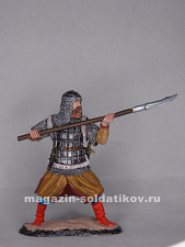 Миниатюра в росписи Рядовой воин поместного войска с совней, XVI-XVII вв, 1:32, Сибирский партизан - фото