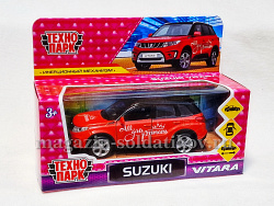Suzuki vitara, металл, 12 см, цвет красный, Технопарк