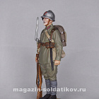 Миниатюра в росписи Красноармеец пехоты РККА, 1939-41 гг. СССР, 1:32, Сибирский партизан (СП151) (СП151)