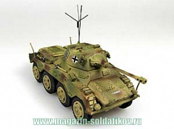 Масштабная модель в сборе и окраске Бронеавтомобиль SD.KFZ.234/2 «PUMA» 2 Pz. Div., Normandy 1944, Panzerstahl (88013) (88013)