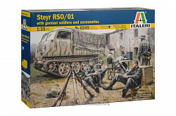 Сборная модель из пластика ИТ STEYR RSO/01 with GERMAN SOLDIERS (1/35) Italeri