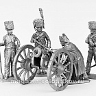 Миниатюра из олова 600 РТ Комплект (гаубица+Наполеон+3 фигурки расчета) 54 мм, Ратник