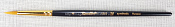 ЖС1-04,05Ж Кисть Roubloff рыжая жесткая синтетика/круглая укороченная 4/ ручка коротк. черная матов.