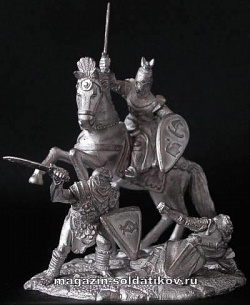 Миниатюра из металла Лебединые рыцари, комплект металлических фигурок, 32 мм, Mithril