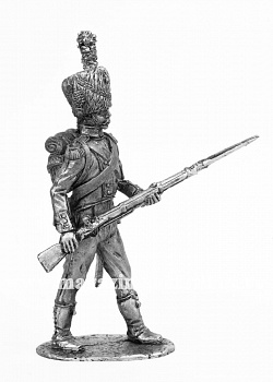 Миниатюра из олова 662 РТ Карабинер Невшательского батальона, 1809 г., 54 мм, Ратник