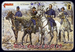 Солдатики из пластика Главнокомандование Севера. Гражданская война в США. Набор №2 (1/72) Strelets (080) (080)