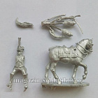 Сборная миниатюра из металла Шеф батальона легкой пехота, Франция, 28 мм, Аванпост