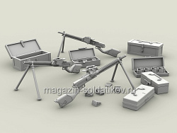 Сборная фигура из смолы SM 3121 Японский ручной пулемёт (тип 11), 1:35, SOGA miniatures (SM-3121) (SM-3121)