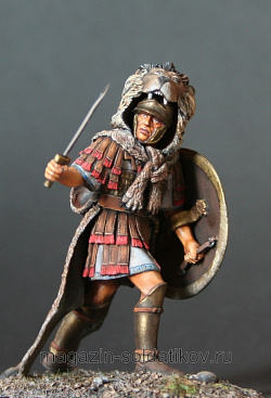 Сборная фигура из металла Punic Officer, 54 мм, Alive history miniatures