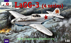 Сборная модель из пластика ЛаГГ-3 советский истребитель Amodel (1/48)