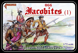 Солдатики из пластика Якобиты, набор №1, (1/72) Strelets (066) (066)