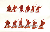Солдатики из пластика Русское войско. Полк Левой и Правой руки (12 шт, медный) Воины и битвы - фото