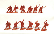 Солдатики из пластика Русское войско. Полк Левой и Правой руки (12 шт, медный) Воины и битвы - фото