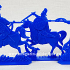 Солдатики из пластика Русские витязи. Старшая дружина (6 шт, в коробке, цвет-синий), Воины и битвы