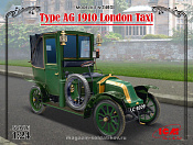 24031 Лондонское такси модели AG 1910 г. 1:24, ICM							