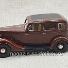 ГАЗ-М1 Фаэтон (бордовый) H158 Наш Автопром 1/43 (QGM-109) (QGM-109)